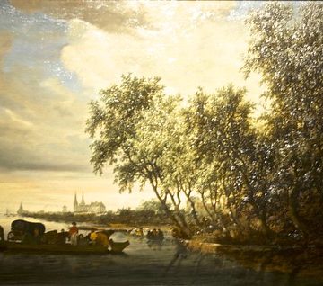 A river landscape (c. 1647) - Salomon Van Ruysdael (1600/1603- 1670)