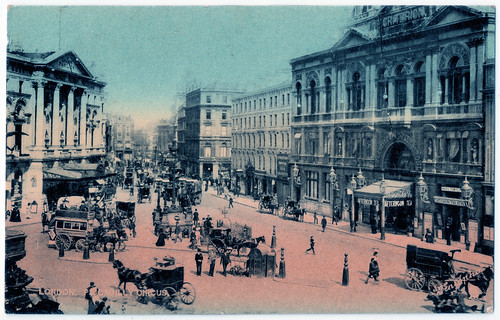 London - Piccadilly Circus Prior to 1906. And Adolf Eichmann.