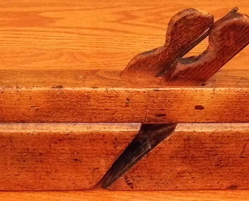 Antique Wood Moulding Plane, Measures Approximately 9.5 Inches Wide, Made In USA