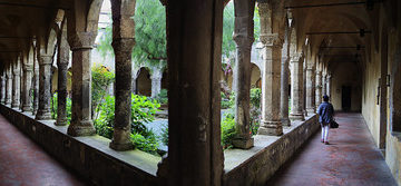 Photo opportunity in every corner at 13th century St. Francis cloister