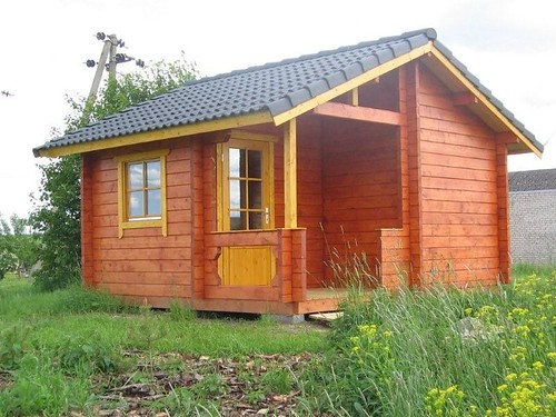Log cabin sauna