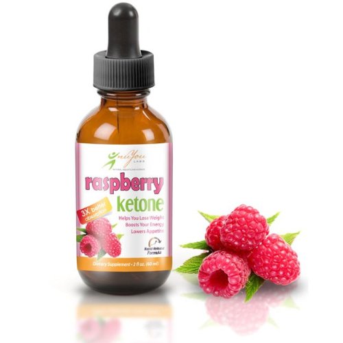 Raspberry Ketone Drops with Rapid Release Fat-Burning Raspbery Ultra Drops Formula 3 Times Faster Than Supplements & Pure 100% Natural Raspberry Ketones Liquid Diet Plan With Premium - Lowers Appetite Suppressant - 2 oz Bottle - 60 Servings - Full 30