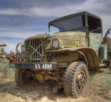Dodge M37 U.S. Army truck HDR