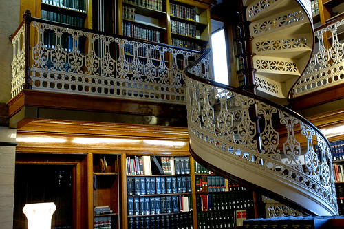 Des Moines, Iowa, state capitol, law library, detail