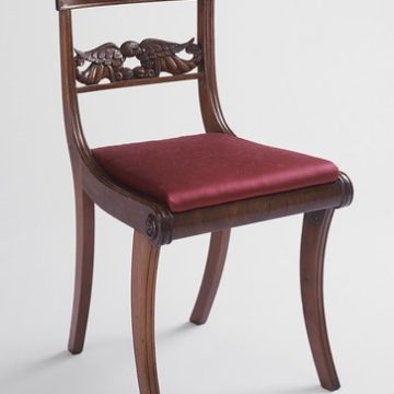 Scroll-Back Klismos Side Chair with Grecian Front Legs LACMA M.82.125 (1 of 2)