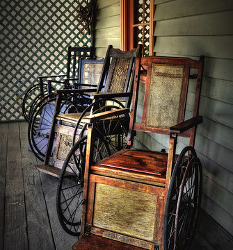 Wheelchairs of Yesteryear by Kaye Menner