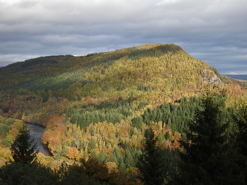 View from Pine Cone Point near Dunkeld, Perthshire, Scotland - October 2018