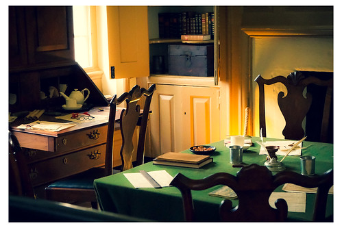 Green Tablecloth and Desk - Washington House - Valley Forge, PA - USA _Web 1_Scaled