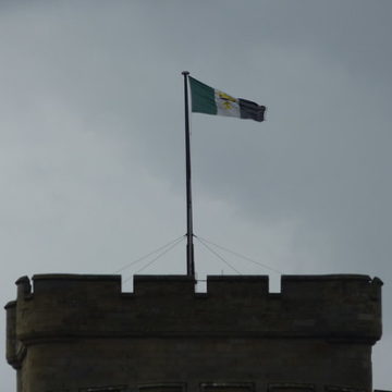Eastnor Castle - Eastnor Lake - flag