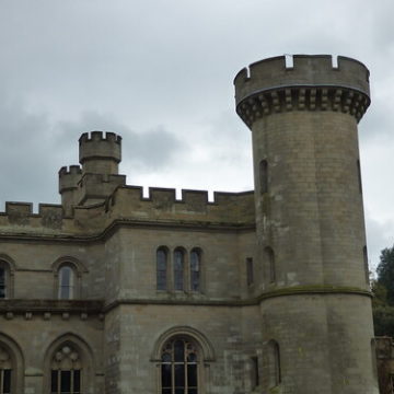 Eastnor Castle - turrets to the right