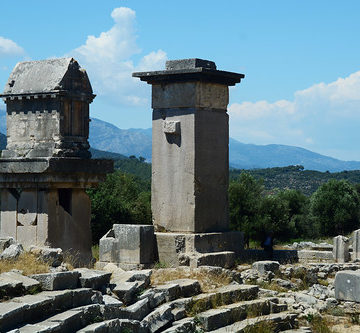 XANTHOS  Ancient City. KINIK/Turkey. Unesco  World Heritage List. Pillar Tombs at Xanthos