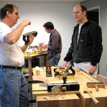 Ron Brese shows his infill planes