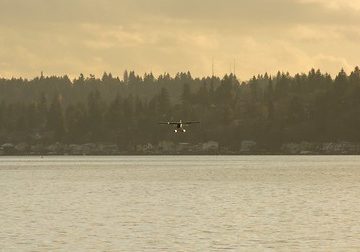 Seaplane On a Cloudy Day
