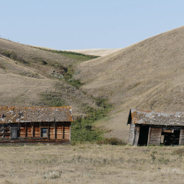 Part of an abandoned mining camp