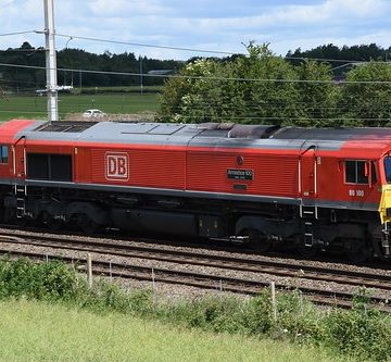 DB Cargo Rail Red Liveried Class 66/0, 66100
