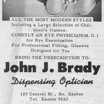 Central Street, 129, John J. Brady, 129 Central St., Easton, MA, source, Green Flyer., info., Easton Historical Society