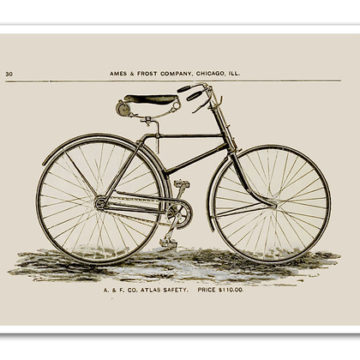 Vintage Bicycle - 1849 Art Print