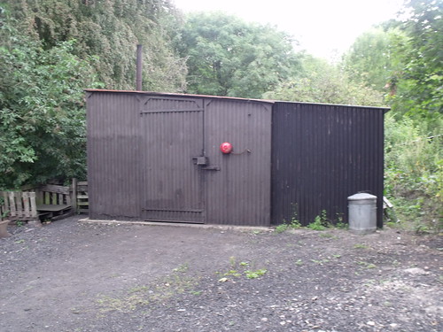Black Country Living Museum - Racecourse Colliery - shed with red bell