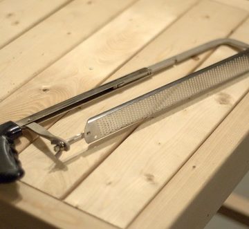 New tool #920949293 -- Microplane rasp in a hacksaw frame