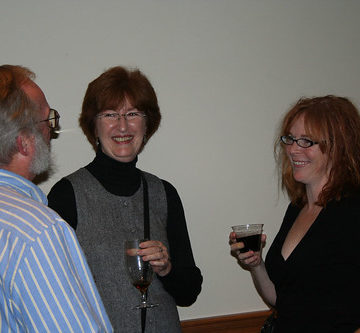 Arti Director Linda Watts and Megan Fitzpatrick with Dave