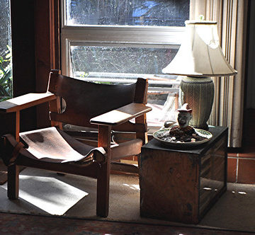 Sunny window and original Danish modern Mogensen chair