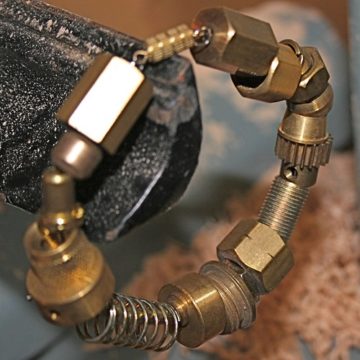 Brass hardware bracelet