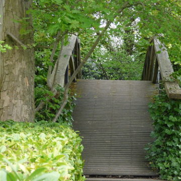 Wightwick Manor & Gardens -  replica of the Mathematical Bridge over Wightwick Bank