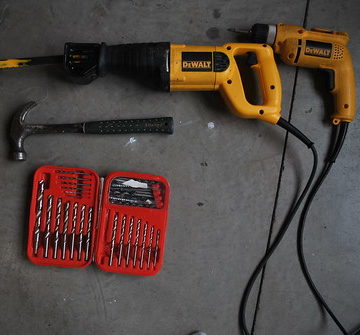 When your only tools are Dewalt... everything looks like a fun time.