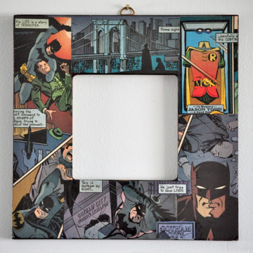Batman - Decoupaged Picture Frame