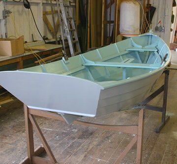 Port Hadlock WA - Boat School - Final pre-launch preps for the HEIDI Skiff, a summer workshop boat