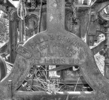 Planer-shaper - Hall & Brown Wood Working Machine Co., St. Louis, MO - HDR B&W