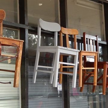 Hanging Wooden Chairs