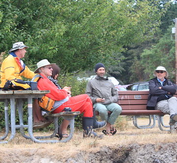 IMG_1442 - Nordland WA - Mystery Bay State Park - 2015 Red Lantern Rally - SCAMP owners and sailors having a gam