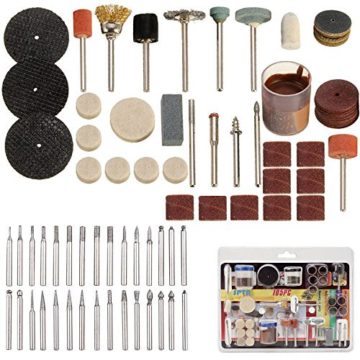 SPTA 105pcs Drill Bit Rotary Tool Accessories Grinding Sanding Engraving Polishing Kit for Dremel Rotary Tools DIY Woodworking,Carving,Engraving,Drilling - DiZiWoods Store