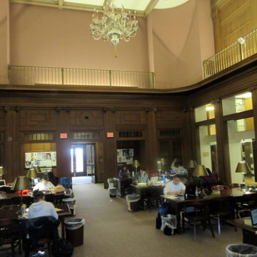 Austin Flint Main Reading Room of Abbott Hall Looking North