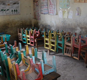 Wooden preschool chairs