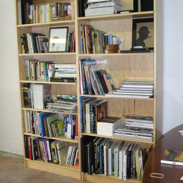 Custom Maple Bookshelves - View 1