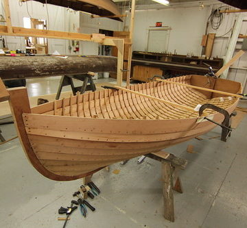Port Hadlock WA - Northwest School of Wooden Boatbuilding - Traditional Small Craft - Grandy Skiff - framed Friday, May 17th, 2013