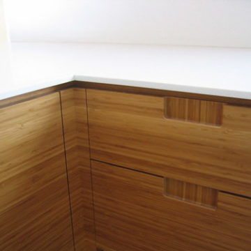 Detail at eco-modern kitchen