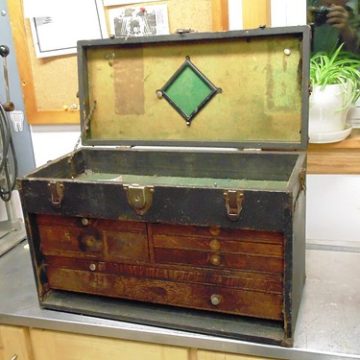 Gerstner Leatherette Covered Tool Box, Latest restoration project 2-2014