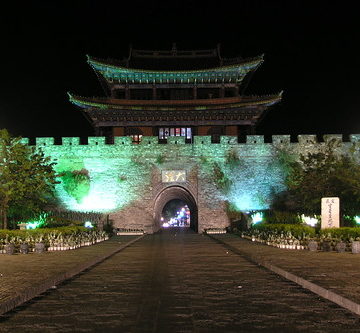 China - Yunnan - Dali - City Gate At Night - 11