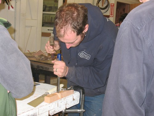 Week 2 - Basic Boatbuilding - a lesson in cutting carlin joints
