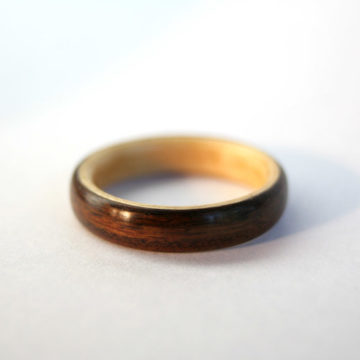 Rosewood and Birch Ring