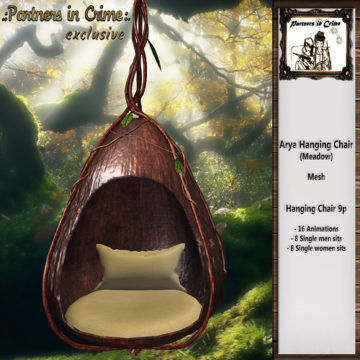 Arya Hanging Chair Meadow
