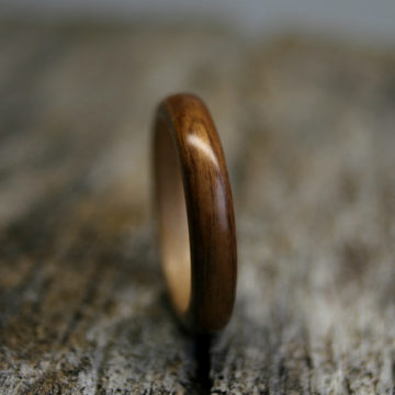 Rosewood and Maple Ring - Narrow