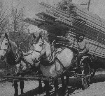 Park Street, 004, DeWitt & Son Lumber Contractor & Builder,  George H., 4 Park Street, North Easton, MA. info, Easton Historical Society -