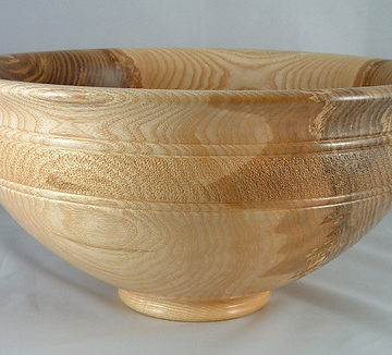 turned and textured bowl