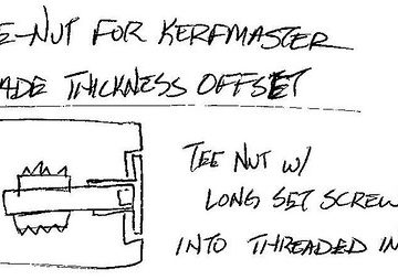 Sketch-kerfmaker blade offset