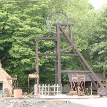 Black Country Living Museum - Racecourse Colliery - Pit-frame