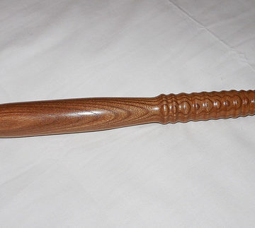 Woodturning - Salmon/Trout Priest turned from a piece of Elm